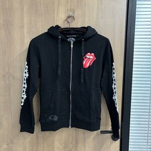Chrome Hearts black zip-up hoodie